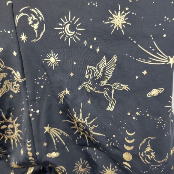 TORRID Womens Swimsuit Wireless Lattice One Piece BLACK Celestial Star Sz 2 Plus - Picture 5 of 16